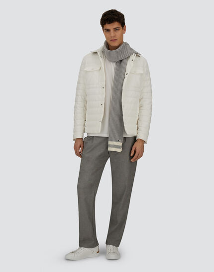 RESORT SHACKET IN LIGHT CORDUROY White