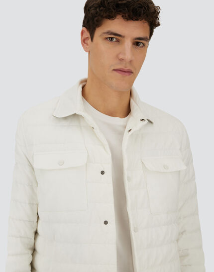 RESORT SHACKET IN LIGHT CORDUROY White