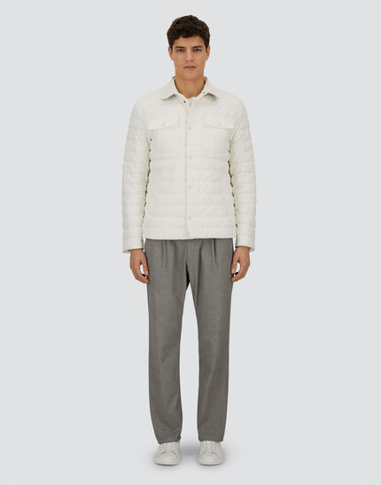 RESORT SHACKET IN LIGHT CORDUROY White