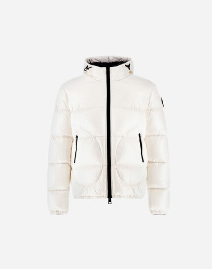 BOMBER JACKET IN GLOSS White 1 BOMBER JACKET IN GLOSS White