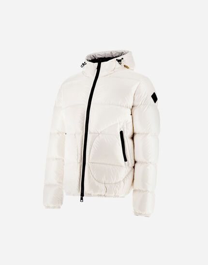 BOMBER JACKET IN GLOSS White 2 BOMBER JACKET IN GLOSS White