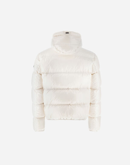BOMBER JACKET IN GLOSS White 3 BOMBER JACKET IN GLOSS White
