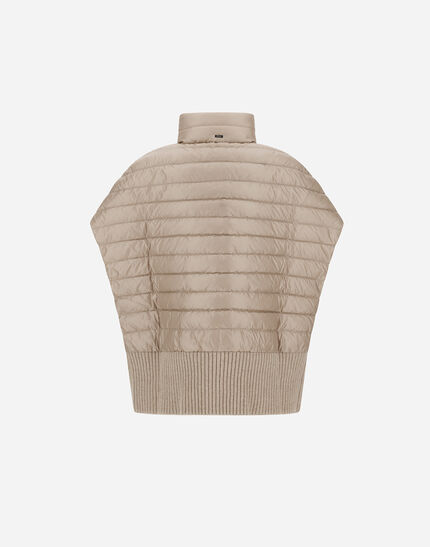RESORT PONCHO IN KNIT & NYLON ULTRALIGHT Chantilly 6 RESORT PONCHO IN KNIT & NYLON ULTRALIGHT Chantilly