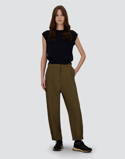 COTTON FEEL TROUSERS Military