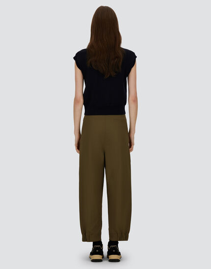 COTTON FEEL TROUSERS Military