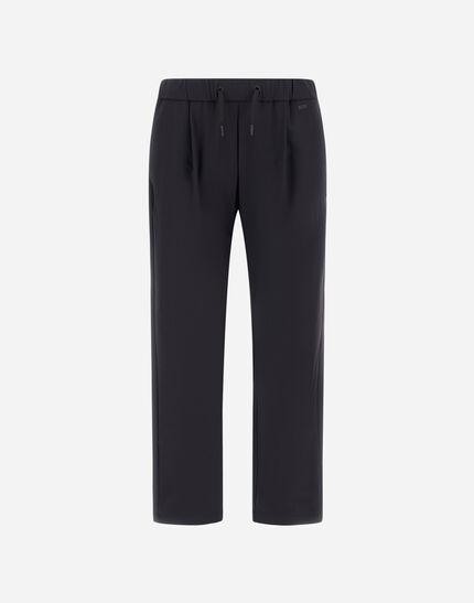 LIGHT COMFORT STRETCH WOVEN TROUSERS Black