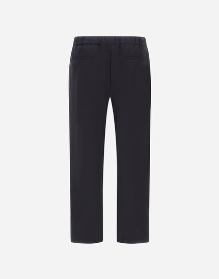 LIGHT COMFORT STRETCH WOVEN TROUSERS Black