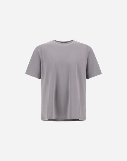 RESORT T-SHIRT IN BASIC COTTON & LIGHT STRETCH NYLON Grey