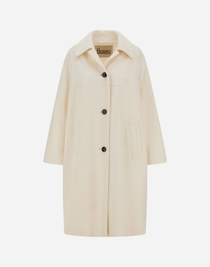 COAT IN LUXURY WOOL White