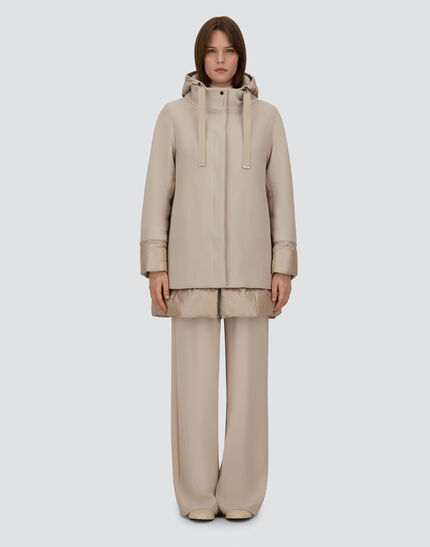 A-SHAPE JACKET IN ECOWOOL AND NYLON ULTRALIGHT Chantilly