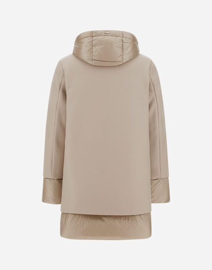 A-SHAPE JACKET IN ECOWOOL AND NYLON ULTRALIGHT Chantilly