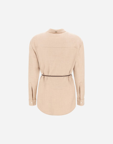 SHIRT IN BI-STRETCH LUREX WOOL Chantilly 7 SHIRT IN BI-STRETCH LUREX WOOL Chantilly