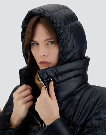 A-SHAPE JACKET IN NYLON ULTRALIGHT Navy Blue