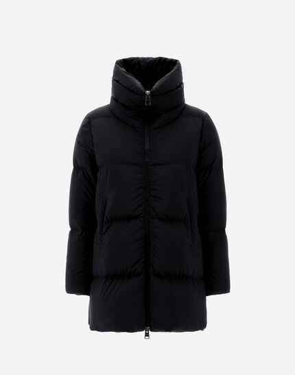 A-SHAPE JACKET IN ECOAGE Black