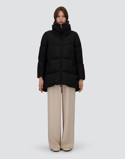 A-SHAPE JACKET IN ECOAGE Black 4 A-SHAPE JACKET IN ECOAGE Black