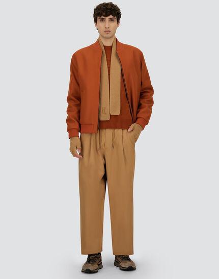COTTON FEEL TROUSERS Camel
