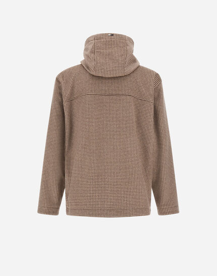 RESORT FIELD JACKET IN HOUNDSTOOTH CASHMERE Dove Grey
