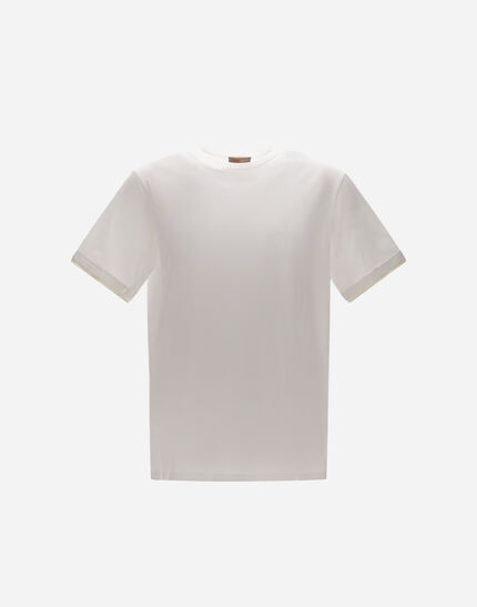 RESORT T-SHIRT IN BASIC COTTON & LIGHT STRETCH NYLON White