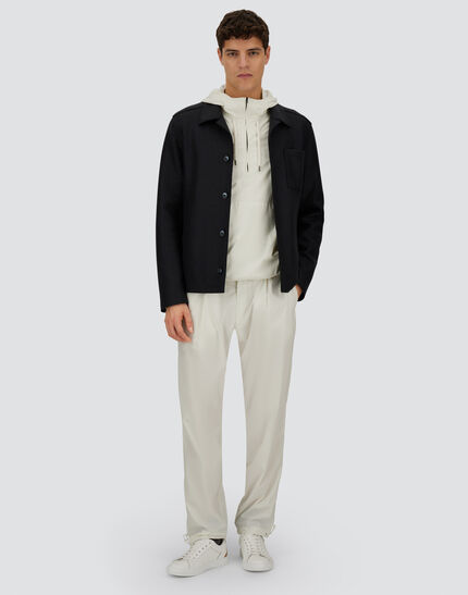 RESORT SHACKET IN FELTED WOOL Resort Blue