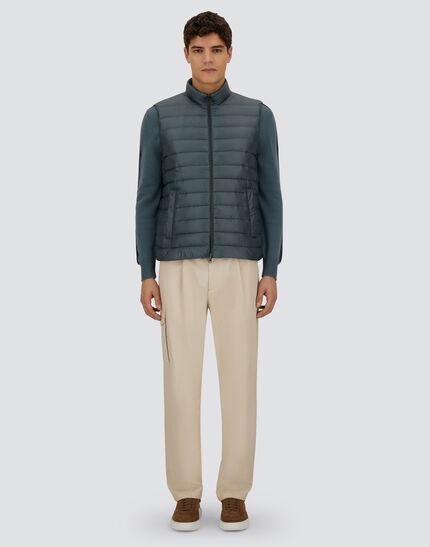 RESORT VEST IN NYLON ULTRALIGHT Midnight Teal