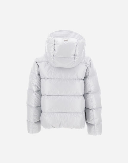 JACKET IN GLOSS Light Blue/Grey