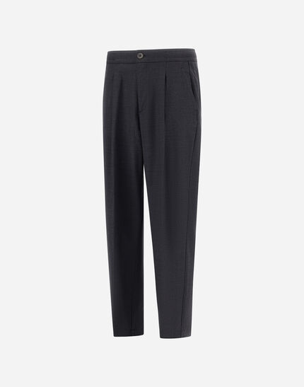 TROUSERS IN FLUID WOOL Iron 2 TROUSERS IN FLUID WOOL Iron