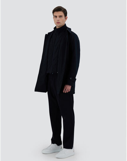 TRENCH COAT IN WASHINGTON Navy Blue