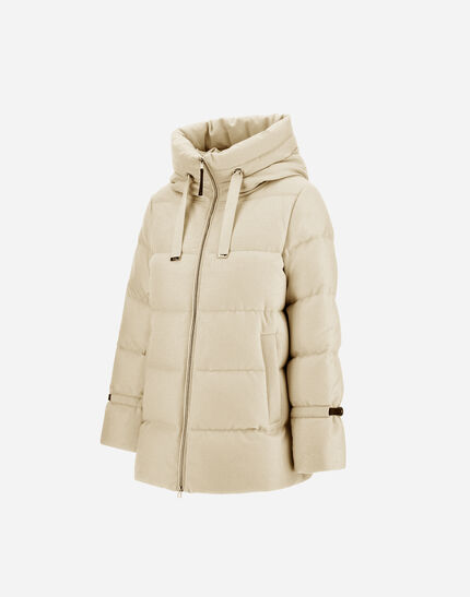 JACKET IN BI-STRETCH LUREX WOOL Natural