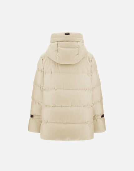 JACKET IN BI-STRETCH LUREX WOOL Natural