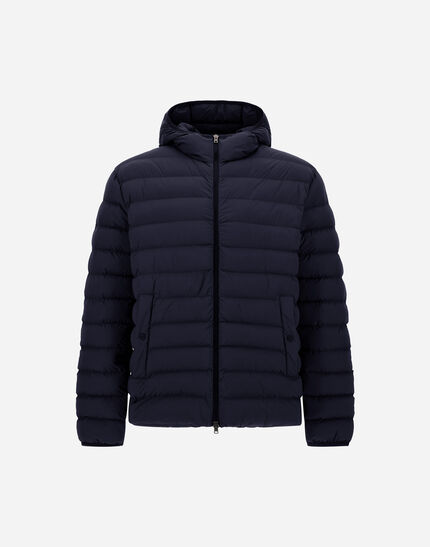 RESORT JACKET IN LIGHT STRETCH NYLON Blue