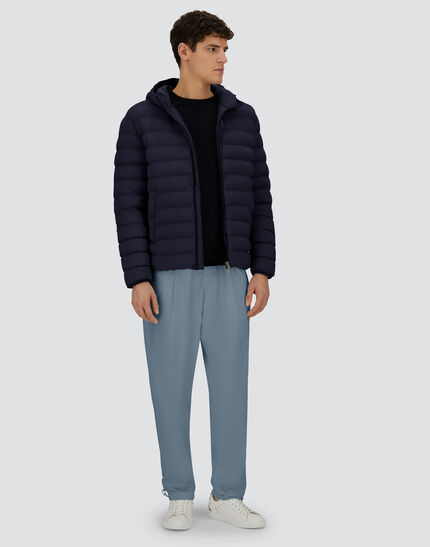RESORT JACKET IN LIGHT STRETCH NYLON Blue