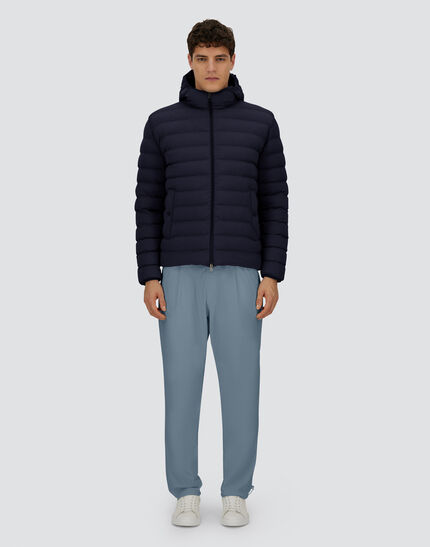 RESORT JACKET IN LIGHT STRETCH NYLON Blue