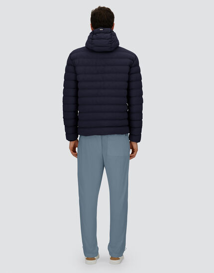 RESORT JACKET IN LIGHT STRETCH NYLON Blue