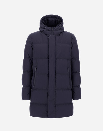 LONG PARKA IN 2-LAYER WINDSTOPPER Blue