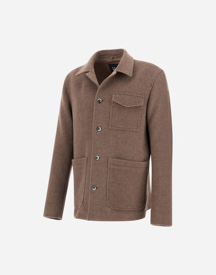 FIELD JACKET IN SOFT RECYCLED WOOL Dark Taupe 6 FIELD JACKET IN SOFT RECYCLED WOOL Dark Taupe