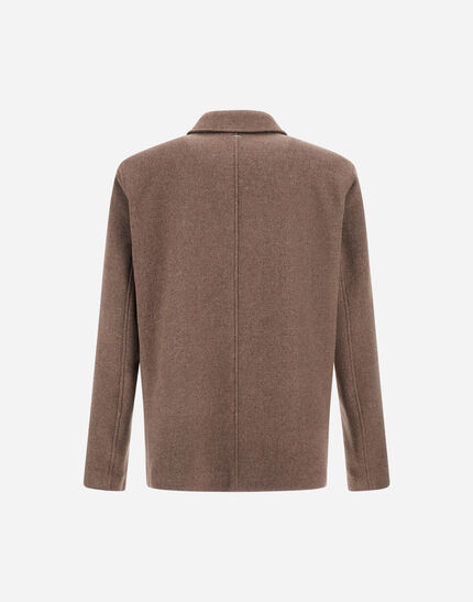 FIELD JACKET IN SOFT RECYCLED WOOL Dark Taupe 7 FIELD JACKET IN SOFT RECYCLED WOOL Dark Taupe