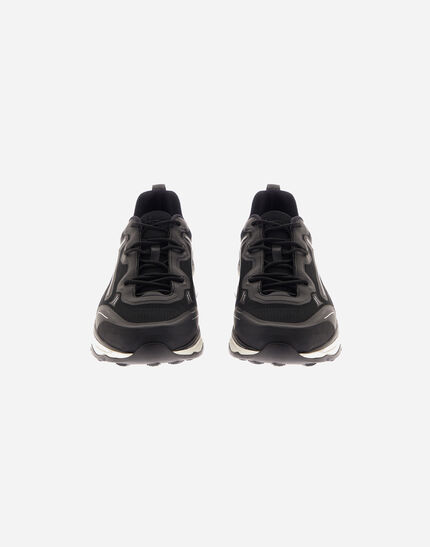 HERNO MAGGIORE TRAINERS IN SUEDE AND FLANNEL Black