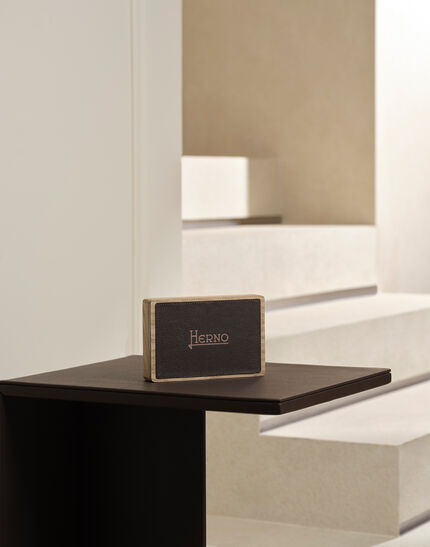HERNO HABITA TABLE BOX WITH PLAYING CARDS Sand
