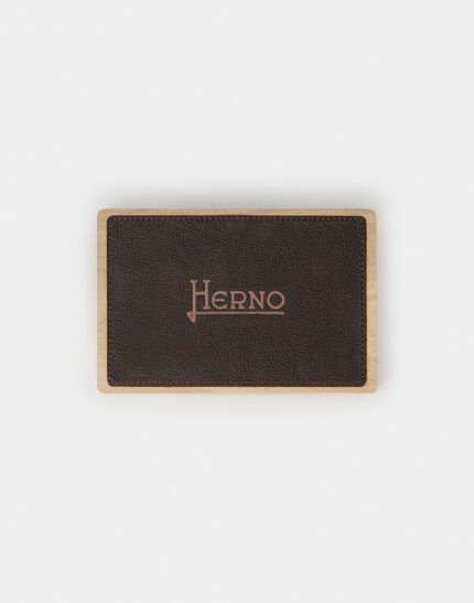 HERNO HABITA TABLE BOX WITH PLAYING CARDS Sand