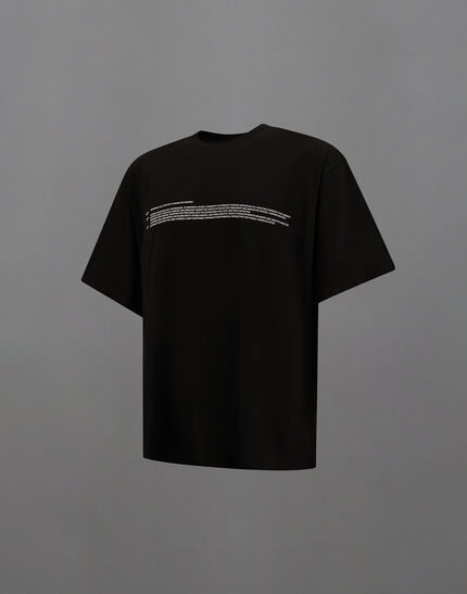 LAMINAR COMPACT JERSEY T-SHIRT Black