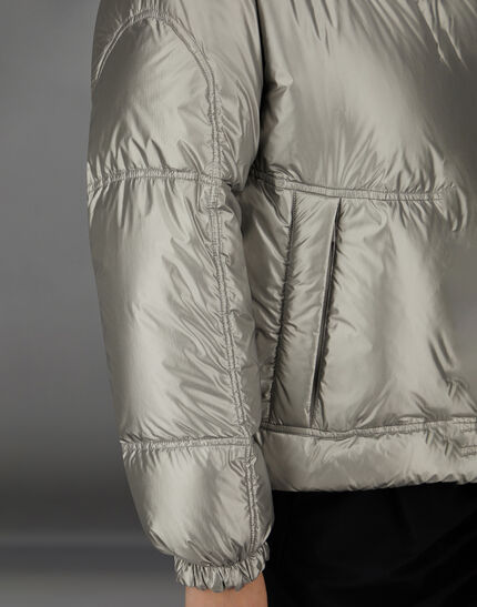 LAMINAR JACKET IN METALLIC SHIELD Silver