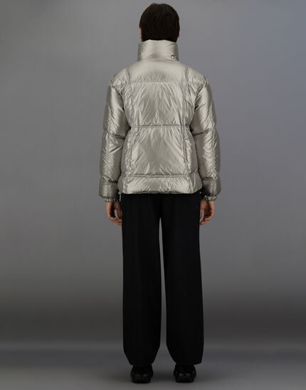 LAMINAR JACKET IN METALLIC SHIELD Silver