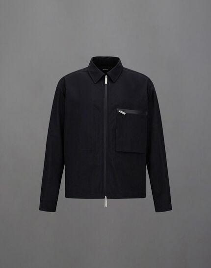 LAMINAR SHACKET IN COMFORT TECH Black 1 LAMINAR SHACKET IN COMFORT TECH Black
