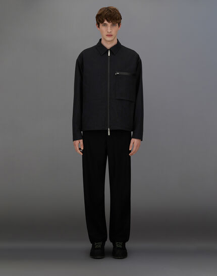 LAMINAR SHACKET IN COMFORT TECH Black 4 LAMINAR SHACKET IN COMFORT TECH Black