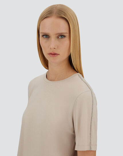 RESORT T-SHIRT IN MERCERISED COTTON JERSEY Chantilly