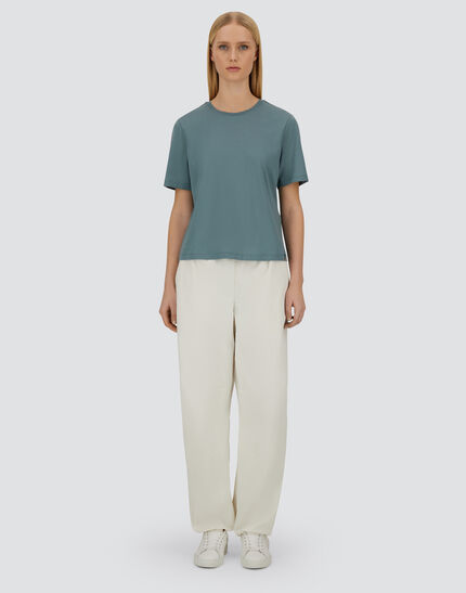 RESORT T-SHIRT IN MERCERISED COTTON JERSEY Midnight Teal