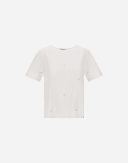 T-SHIRT IN INTERLOCK JERSEY White