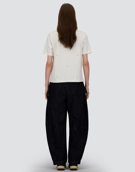 T-SHIRT IN INTERLOCK JERSEY White
