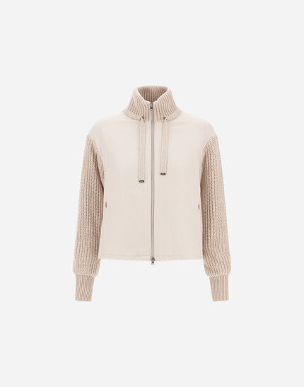 RESORT JACKET IN CASHMERE SILK Chantilly 1 RESORT JACKET IN CASHMERE SILK Chantilly