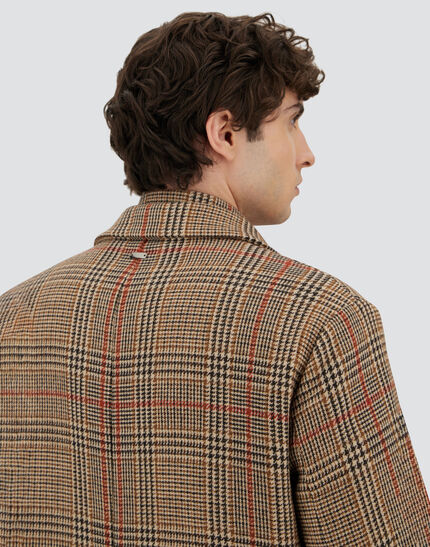 COAT IN GLEN CHECK R-WOOL Camel 3 COAT IN GLEN CHECK R-WOOL Camel